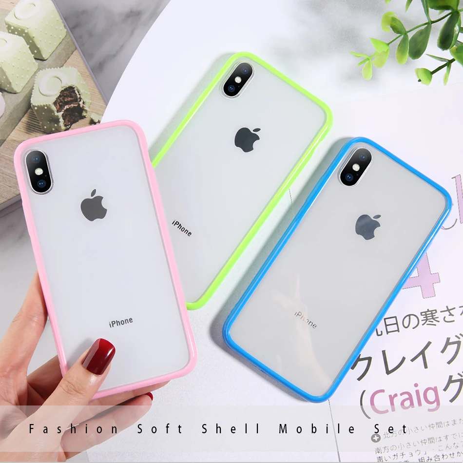 

Transparent Shockproof Phone Case For iPhone SE 2020 11 Pro Max X XR Xs Max Soft TPU Clear Case For iPhone 6 6s 7 8 Plus