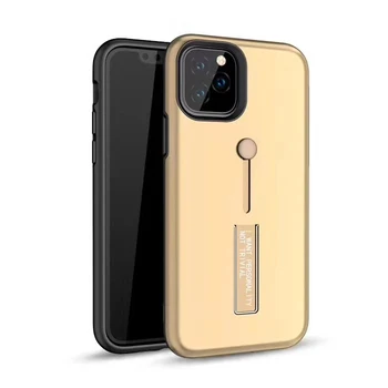 

50pcs Hybrid PC + TPU Dual Layer Finger Loop Strap Case For iPhone 11 Pro Max XS XR X 8 7 6 6S Plus Matte Anti-Scratch Cover