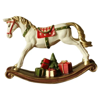 

Holiday Decoration Accessories Miniature Figurine Small Vintage Childhood Memory Horse Resin Crafts Desktop Display