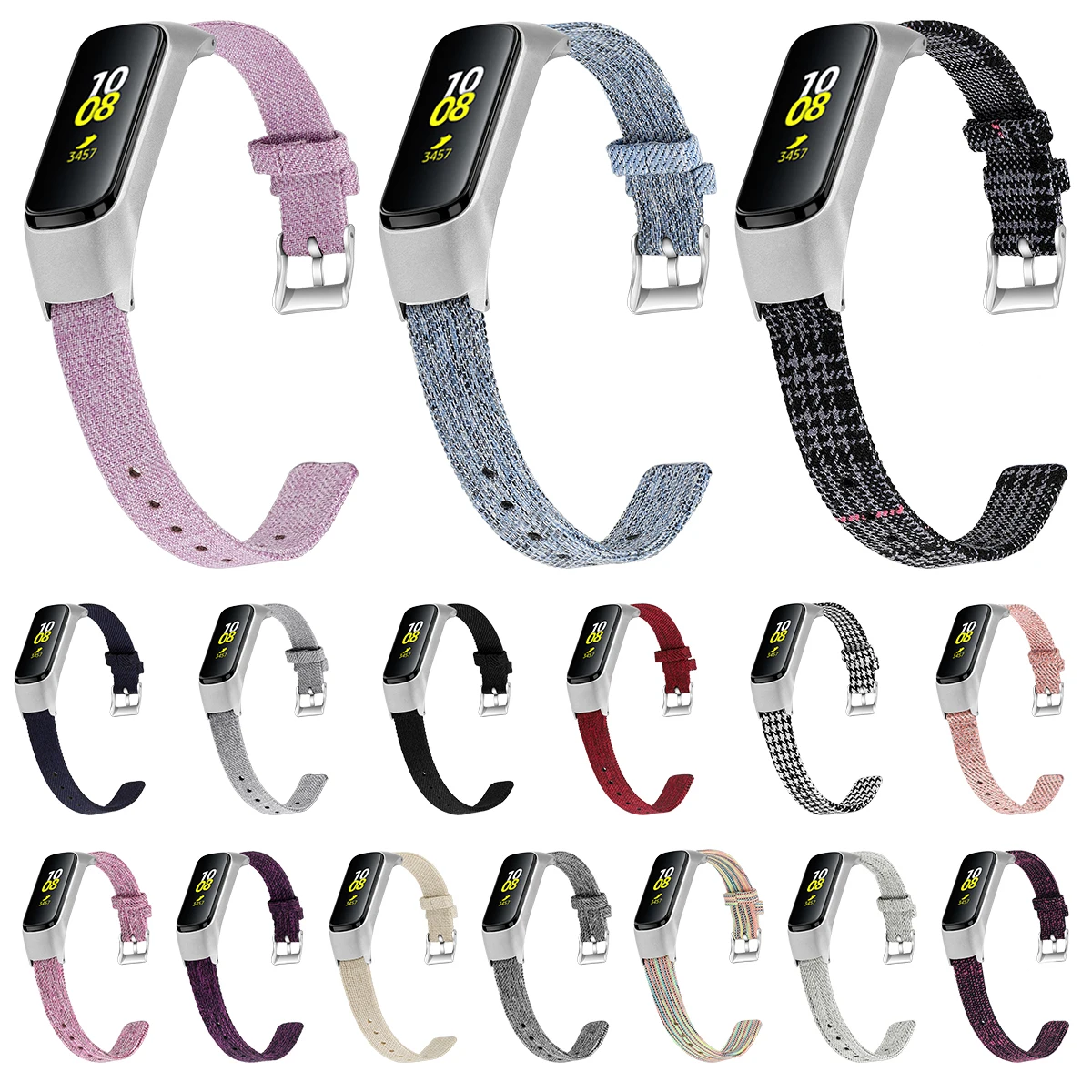 Ремешок для часов из нержавеющей стали samsung Galaxy Fit E Smartwatch ремешок холщовая