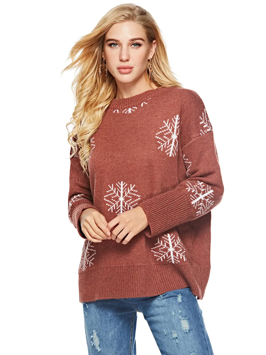 

2019 New fashion Autumn Winter European Style Women Sweaters Ladies Tops Thick Long Sleeve Pullover Warm Knitted Loose Sweater