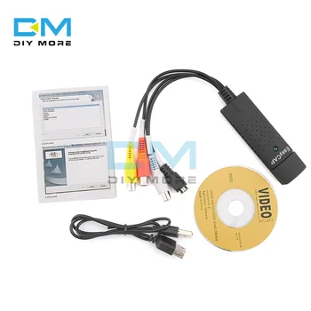 USB 2.0 Easycap Capture 1 canale Video TV DVD VHS Audio PC Capture Adapter Card TV Video DVR Converter