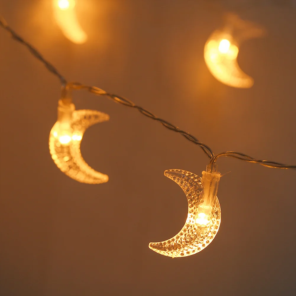 20LED, 2,3 м, USB, луна, Рождественская гирлянда, светильник для дома, вечеринки, дня рождения, фестиваля, Декор, светильник, LB88