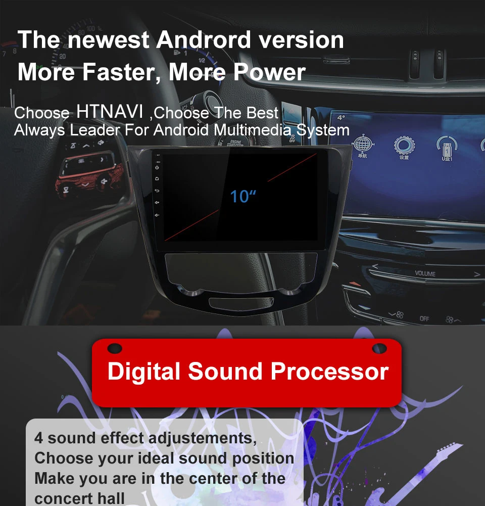 Excellent 10 Inch Car GPS Navigation DVR Tourist Navigator Android Central Multimidia Record Player for Nissan X-trail Auto Radio 2 Din 0