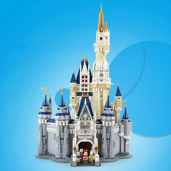 

Building Blocks Disneyes Princess Castle 71040 DIY Stacking Bricks Educational Toys For Kid Children Girls Gift