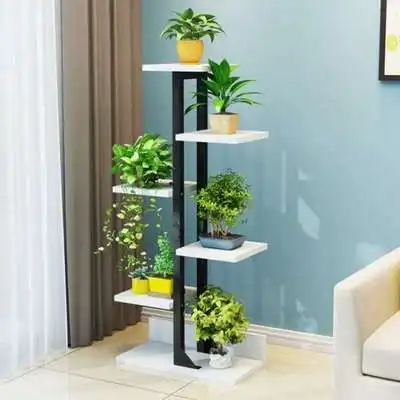 

M8 Balcony Flower Rack Wrought Iron Multi-layer Interior Decoration Floor Space Fleshy Flower Pot Rack Flower Shelf Living Room