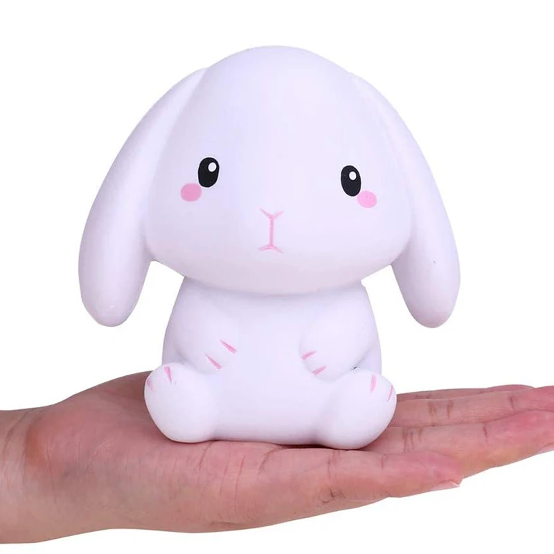 Jumbo Rabbit Squishy Kawaii Simulation Squishies Cream Scented Slow Rising Creative Soft Squeeze Stress Relief Funny Kid Gift