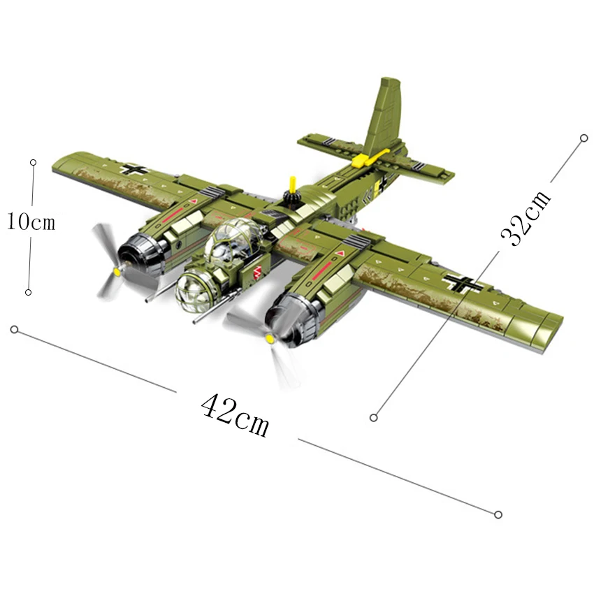 559Pcs Legoings Bombing Plane Army Military War Helicopter Building Block Model Bricks Sets Kits Educational Toys For Children (3)