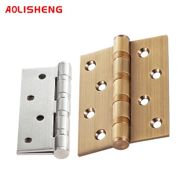 

Stainless Steel 4 Inch Hinge 3mm Thickness Precision Furniture Hardware 180 Degree Door Hinges Wooden Door Small Folding 1Pcs