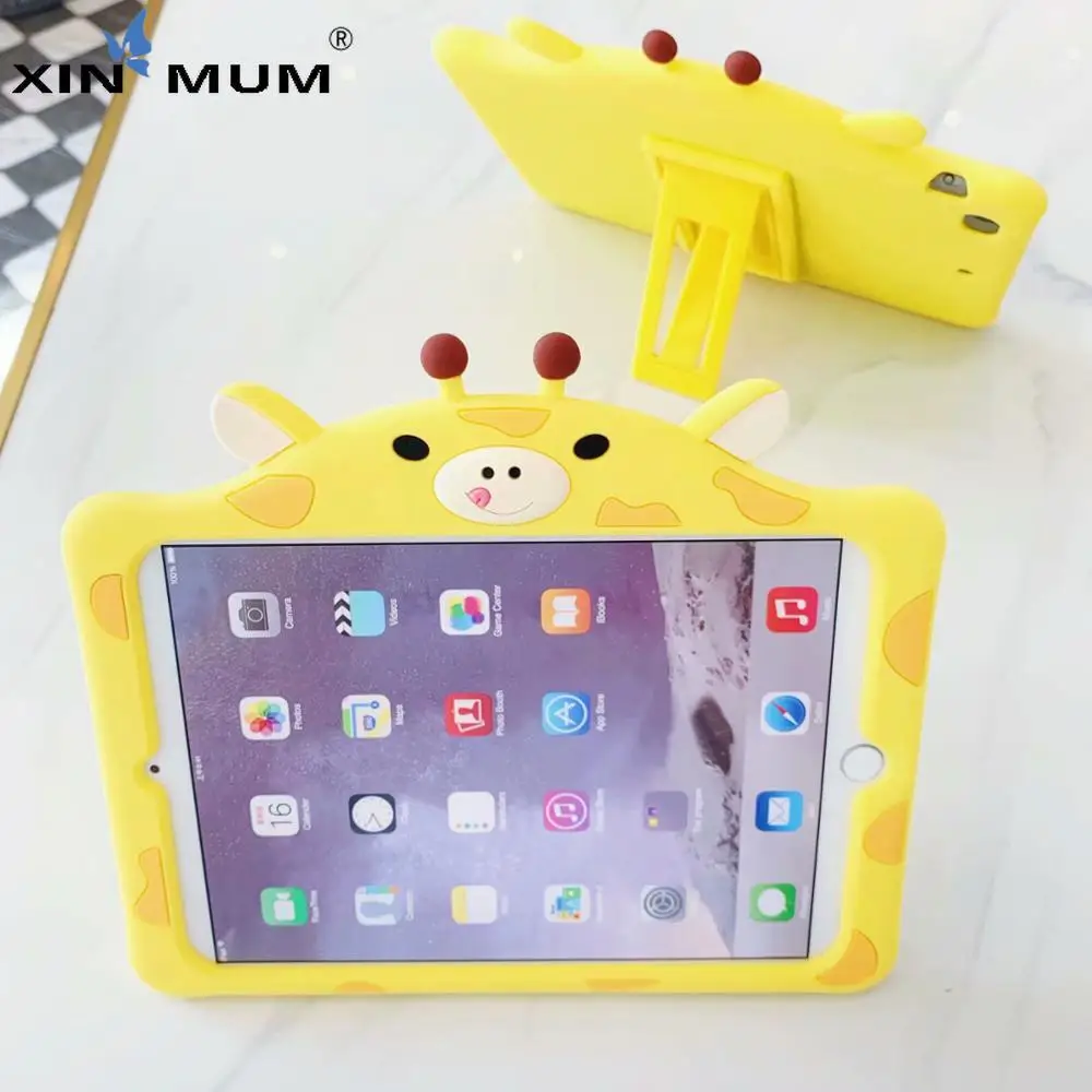 

Cartoon Cover for IPad 2 3 4 5 6 Mini 1 2 3 4 5 for IPad 9.7 10.2 2018 2017 Pro 9.7 10.5 11 Air 1 2 3 Deer Stand Silicone Case