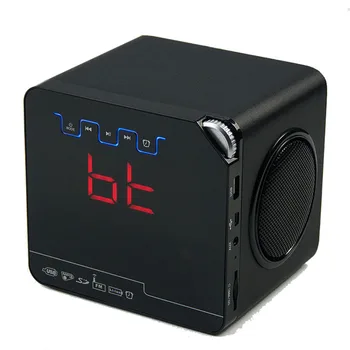 

Phone Remote Control Alarm Clock Wooden Bluetooth Speaker Wireless Mp3 FM Radio Desktop Clock Home Office Decor High-end Gift