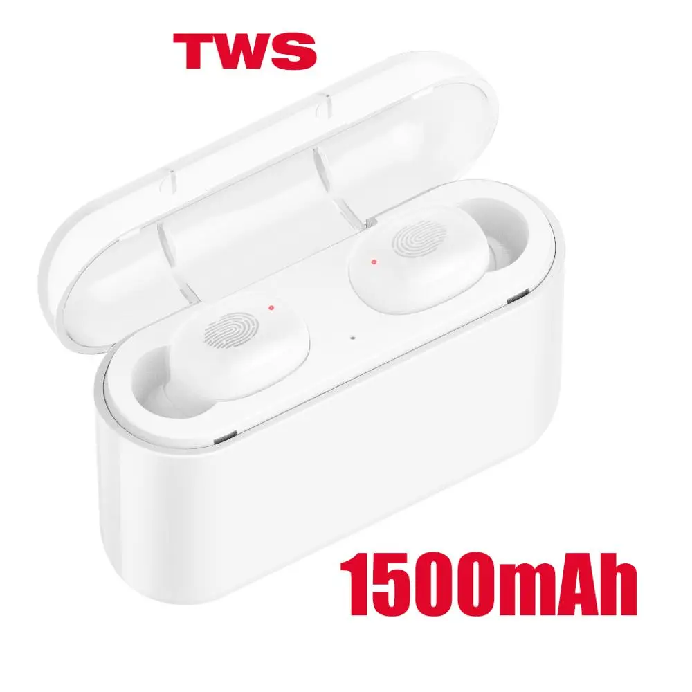 Touch-White TWS Pro Bluetooth наушники IPX5 водонепроницаемые Беспроводные спортивные Игровые наушники шумоподавляющие наушники HiFi наушники PK i9s i12 - Цвет: Touch-White