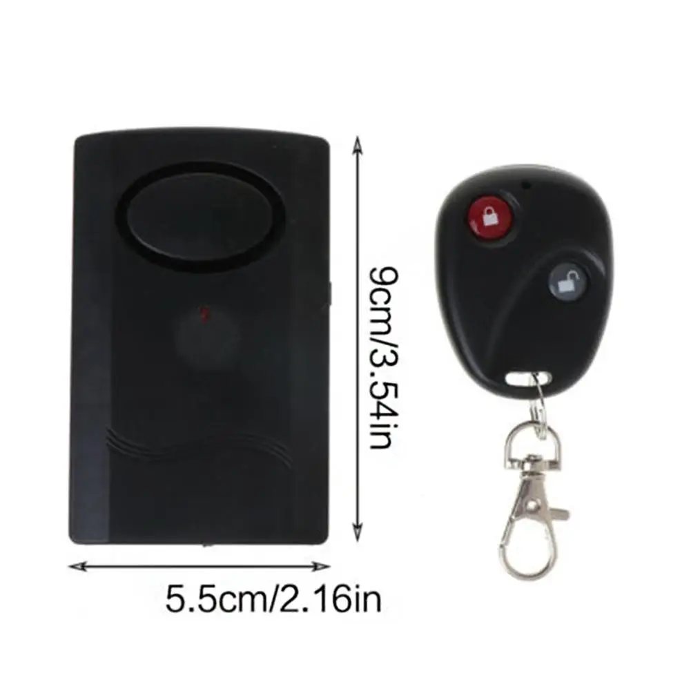 Wireless Vibration Alarm Home Security Motorcycle Car Door Window Anti-Theft Burglar Detector Sensor 120dB Remote Control images - 6