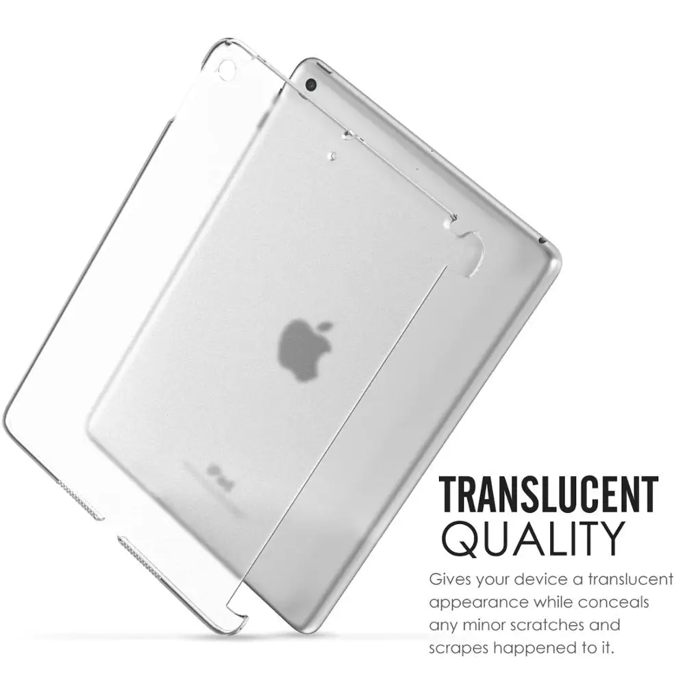 Чехол для нового iPad 7-го поколения 10,"(совместим с официальной смарт-крышкой)-тонкий облегающий жесткий прозрачный чехол