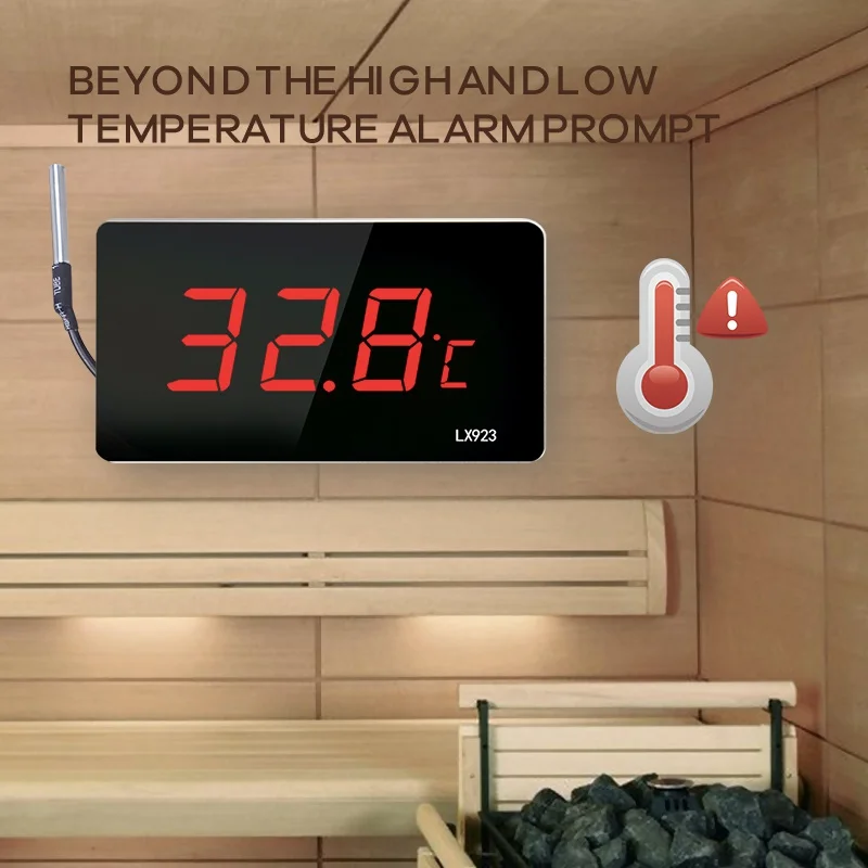 물 물고기 탱크 야외 온도 측정기에 대 한 LED 디스플레이 및 방수 프로브 온도계와 풀 온도계