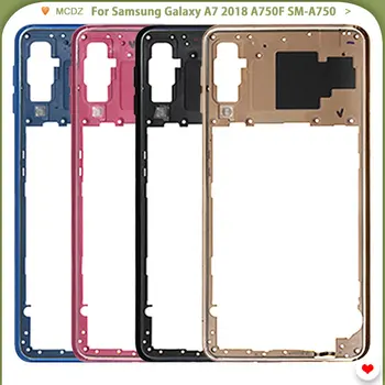 

New Middle Frame For Samsung Galaxy A7 2018 A750F SM-A750 Mid Bezel Frame Back Housing Case Part Replacement Parts