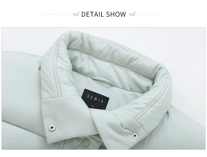 Semir, хлопковая одежда, Женское пальто, зима, новинка, хлеб, сервис, Паркер, Корейская версия, большие размеры, с капюшоном, с вышивкой, пальто для девочек