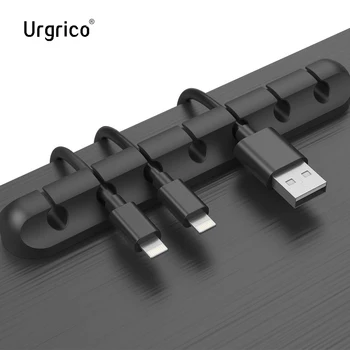 

Silicone Cable Organizer Flexible Cable Winder Management cable Clips Holder USB Cable Holder For Mouse Keyboard Earphone Car