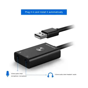 

USB External Sound Card Stereo HiFi Magic Voice Virtual 9.1 3D Channel for Laptop Desktop Computer Adapter Converter