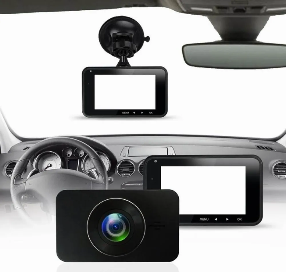 Renoster " Умная Автомобильная DVR камера ADAS full HD1080P Dash Cam g-сенсор рекордер камера автомобильные аксессуары запись двойной объектив dashcam