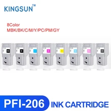 

PFI-206 PFI206 Compatible Ink Cartridge Full Pigment Ink With Chip For Canon imagePROGRAF iPF6400S Printer 8Colors/Set 300ML