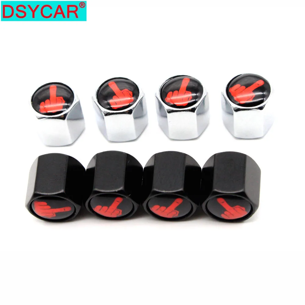 

DSYCAR 4Pcs/Set Car Styling Zinc Alloy Car Tire Valve Caps Wheel Tires Tire Stem Air Cap Airtight Covers