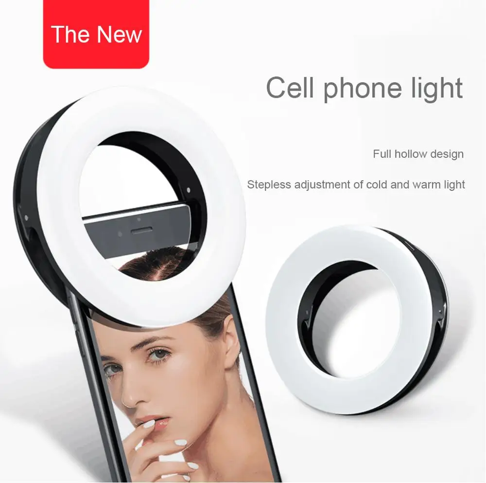 

Selfie Ring Light Photography Lighting Cell Phone Led Photo Selfie Anchor fill lightPhone Flash Fill light TikTok Youtube Live