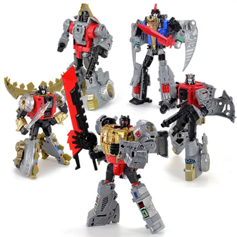 

BPF Transformation Dinoking Volcanicus Grimlock Slag Sludge Snarl Swoop slash Dinobots 5IN1 Action Figure Robot Childrens Toys