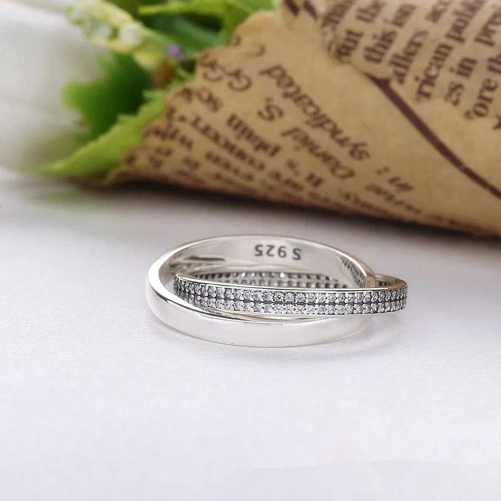 Подлинное 925 пробы Серебряное кольцо с кристаллами для женщин, подарок на свадьбу, хорошее ювелирное изделие