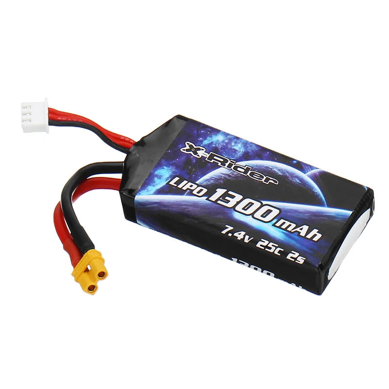 X-Rider Фламинго Модернизированный 7,4 v 1300mAh 25C 2S Lipo аккумулятор для 1/8 RC трехколесные запасные части