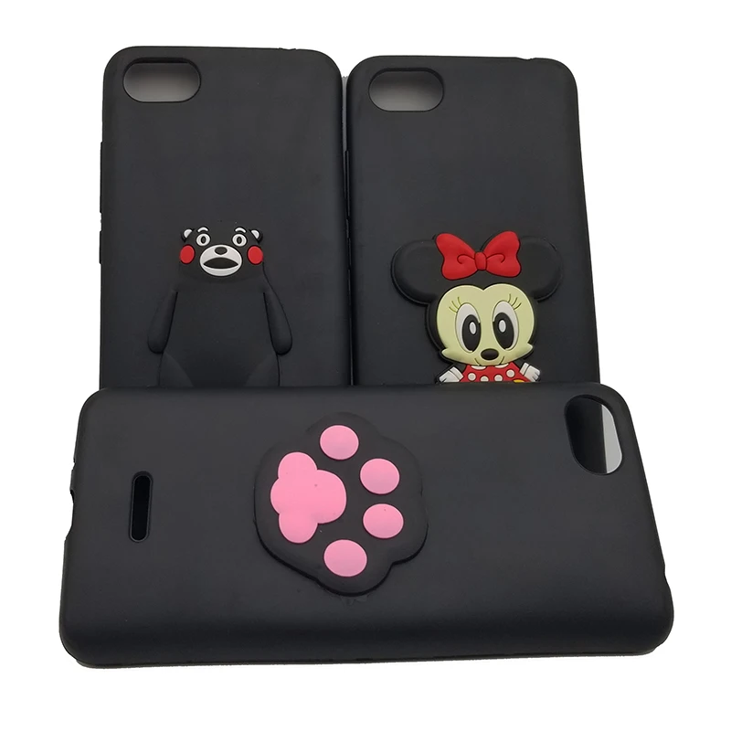 

3D cute cat Brown bear paw back phone Case For Xiaomi Redmi Go 4A 4X 5A 6/6 Pro 6A 7 7A soft silicone cartoon Cover