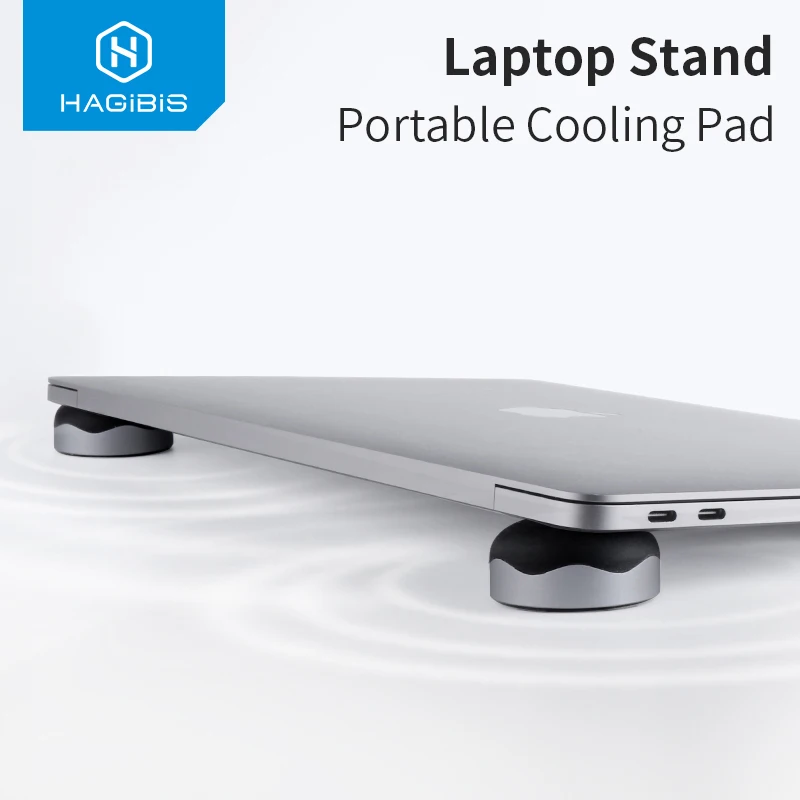  Hagibis Laptop Stand Magnetic Portable Cooling Pad For MacBook Laptop Cool Ball Heat Dissipation Sk