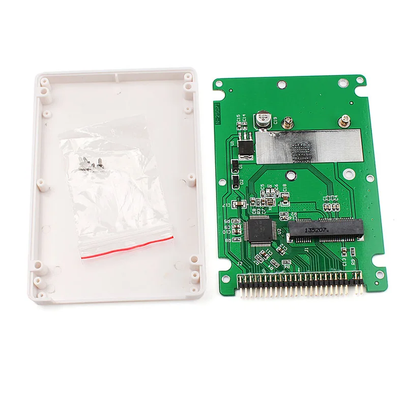 Nueva mSATA a 2,5 "44PIN IDE HDD SSD mSATA a PATA convertidor adaptador de tarjeta + caja venta al por mayor dropshipping|Conectores y cables de ordenador| - AliExpress