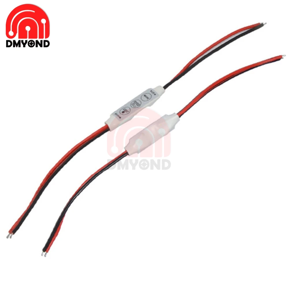 Миниатюрный регулятор яркости для светодиодной ленты 12 В постоянного тока 3