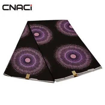 

CNACI Hot Sale African Wax Prints Fabric 6 Yards/Piece Ankara Fabric African Real Wax Prints Tissus Africain For Wedding Dress