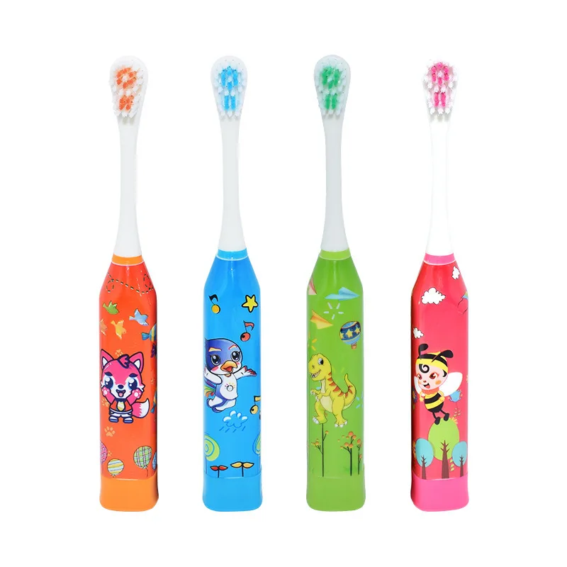 Children'S Cartoon Pattern Sonic Electric Toothbrush Creative Home Cute Wash Dry Battery Soft Fur Clean Electric Toothbrush Children'S Cartoon Pattern Sonic Electric Toothbrush Creative Home Cute Wash Dry Battery Soft Fur Clean Electric Toothbrush