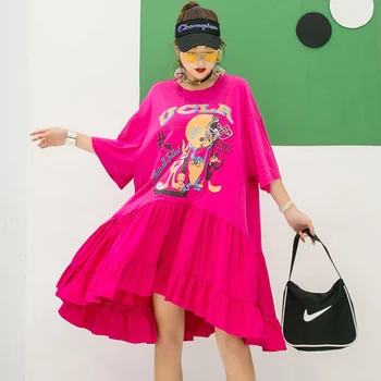 

Women's dress plus size women's 2020 summer new fashion foreign dress princess skirt sweet college style lady skirt