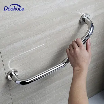 Binario di sicurezza con barra di sostegno angolata per doccia da bagno, impugnatura per vasca da bagno, corrimano per WC, barra di presa sicura per anziani che aiutano 1