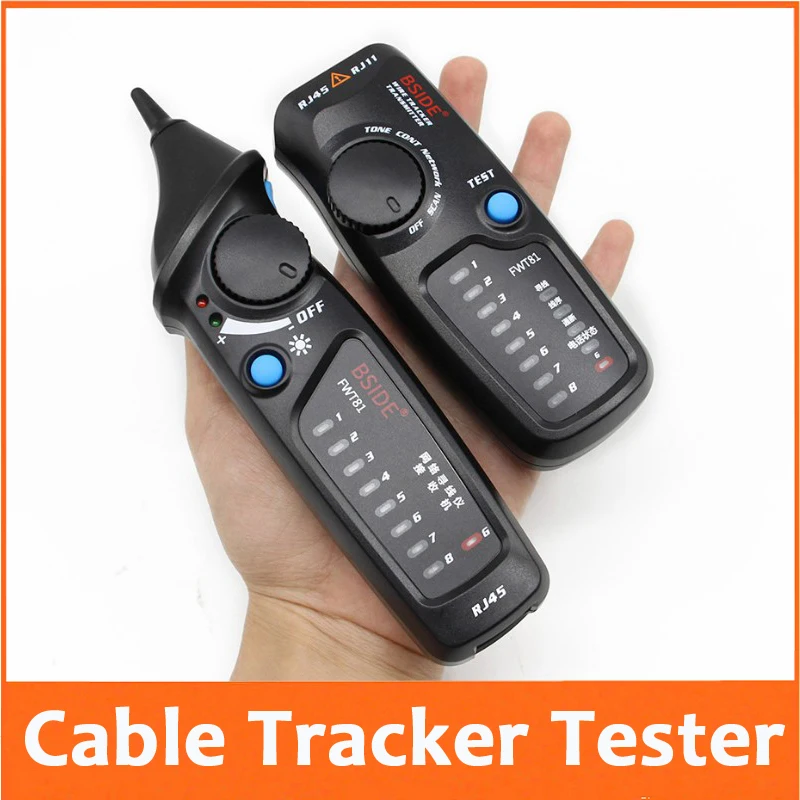 BSIDE FWT81 Cable Tracker Telephone Wire LAN TV Line Finder Tester RJ45 RJ11