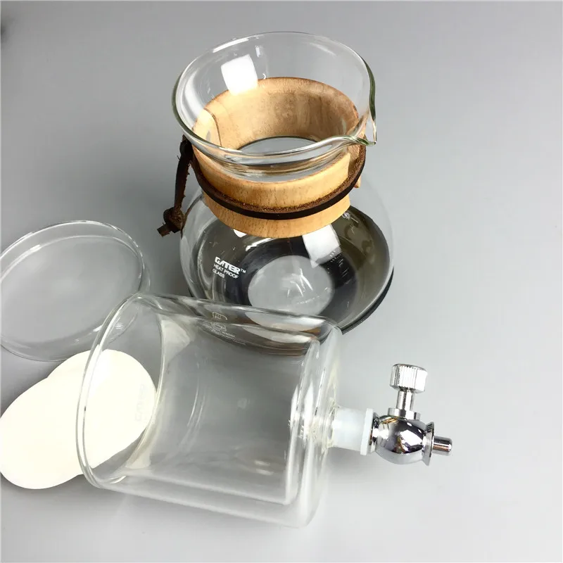 New Heat Resistant Glass Maker �For Barista Cold Brew/Drip Coffee Maker�Glass Espresso Coffee Dripper Pot