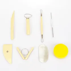 XUQIAN 8Pcs with Plastic Polymer Clay Sculpting Kit Smoothing Wax Carving Pottery Ceramic Shapers Modeling Carved Tool L0111