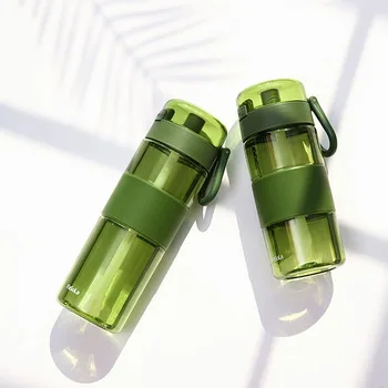 

Water Bottle Summer Straw Sports Plastic Water Cup Portable Handy Bottle Gym Water Bottle Outdoor Tour Bicycle Leak-proof Bottle