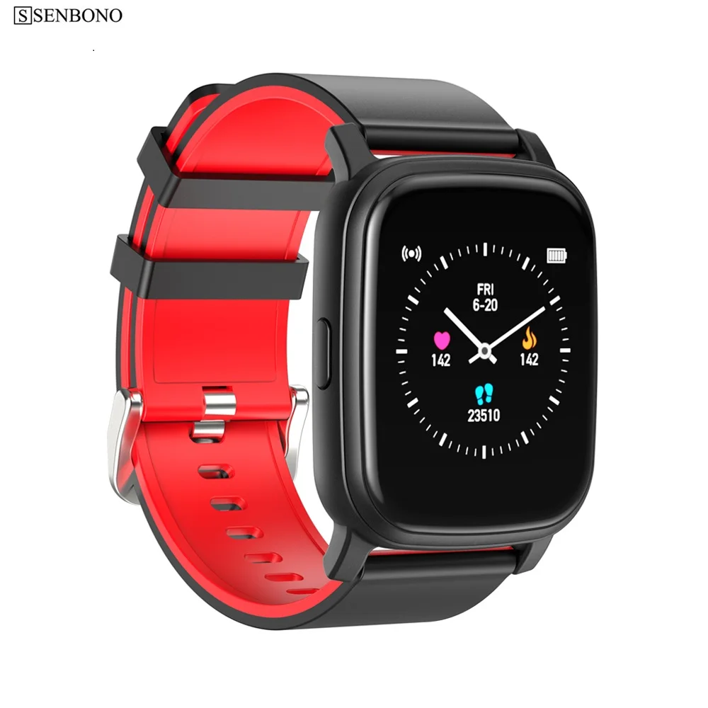 

SENBONO IP67 Waterproof Smart Watch Full Screen Touch Wristband Men Women Sport Clock Heart Rate Sleep Monitor Smartwatch