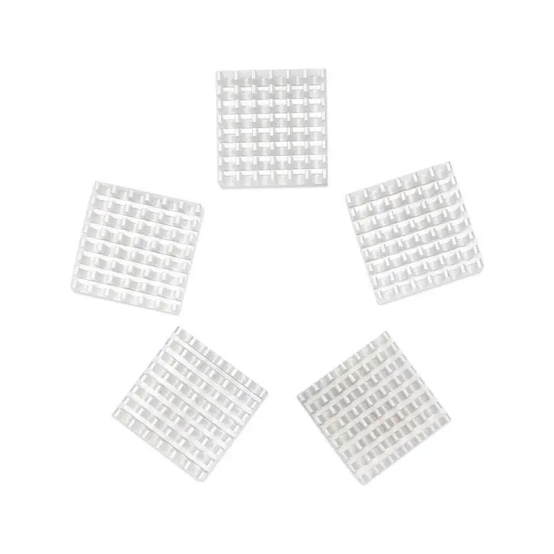 1 pc 282815mm Cooler Heatsink Cooling Fin Aluminum Heat Sink Radiator for Graphic Silver 28X28X15mm (1)