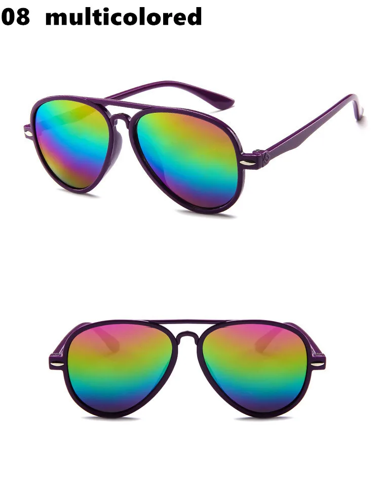 New style Kids Sunglasses Boys Girls Baby Child Pilots Sun Glasses Goggles Trend Mirror Glasses Brand Children Shades