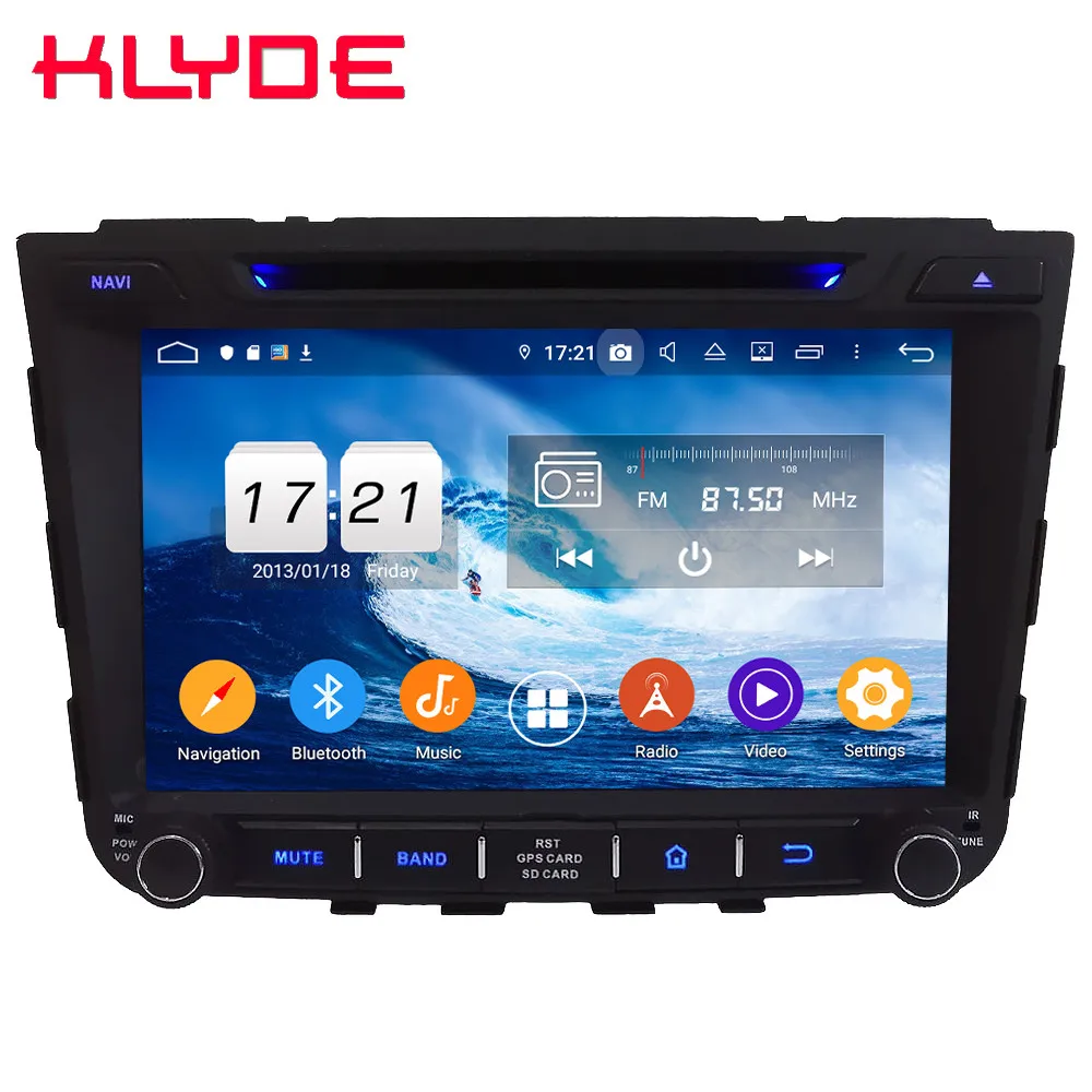 Klyde ips 4G wifi Android 9,0 Восьмиядерный 4 Гб ОЗУ 64 Гб ПЗУ DSP BT автомобильный DVD мультимедийный плеер радио для hyundai IX25 Creta