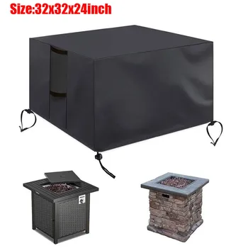 

Fire pit cover Gas Fire Cover Rectangle 45x33x23 inch Waterproof Anti-UV Heavy Duty for Patio high strength waterproof covers