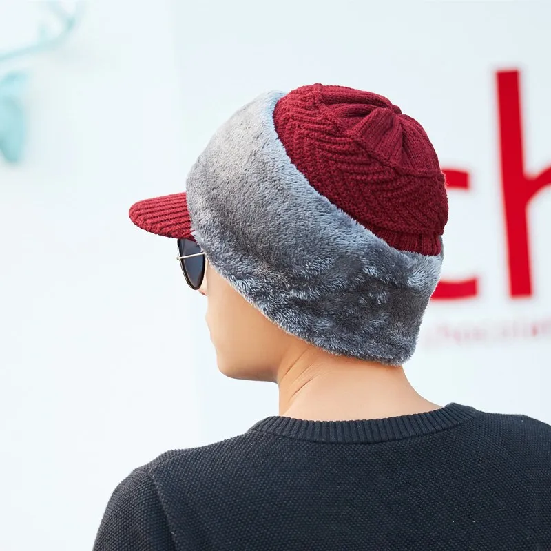 Зимняя шапка, шарф, Skullies Beanies для мужчин, вязаная шапка, женская маска, толстая Балаклава, ушанка, шерстяной берет, мужская шапка, шапка
