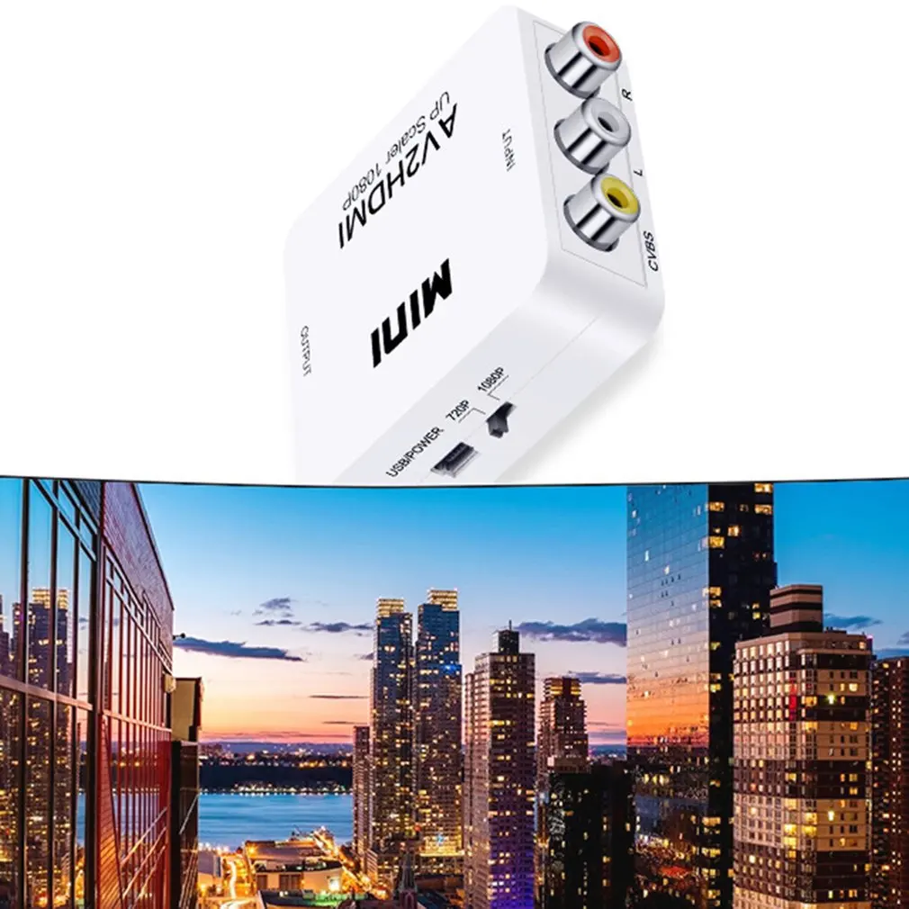 Мини Av в HDMI конвертер Hd 1080P HDMI конвертер Hd 1080P адаптер сильная стабильность для HD tv DVD tv Box
