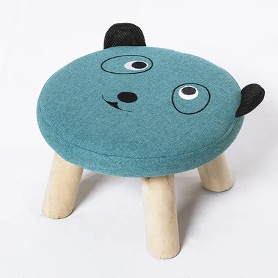 Детская мебель деревянный стул для маленьких детей, диван-стул, милая полка из цельной древесины с животными, забавная маленькая скамейка для домашних мультфильмов, стул - Цвет: style22